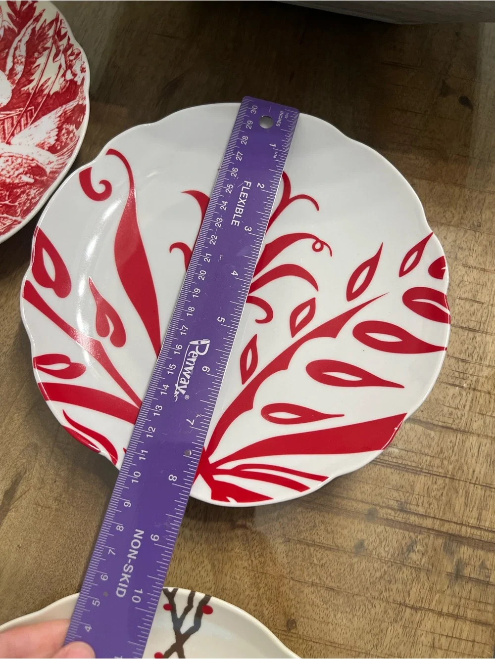 Rosanna Boho Holiday 4 Salad Plates New RARE